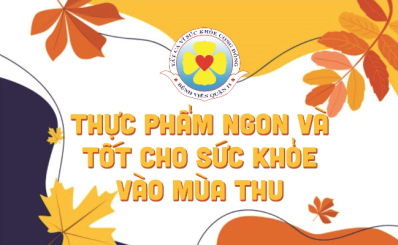 Thực phẩm ngon và tốt cho sức khỏe vào mùa thu